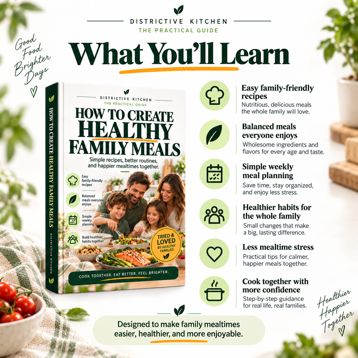 How to Create Healthy Family Meals By Group Distryct - Flexible Monthly Plans