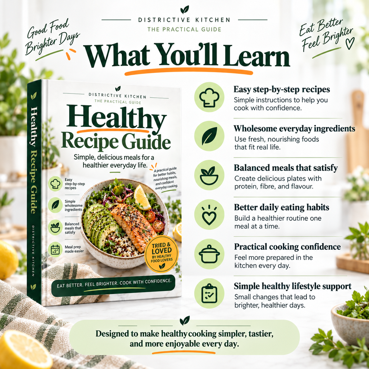 Healthy Recipe Guide By Group Distryct – Flexible Monthly Plans